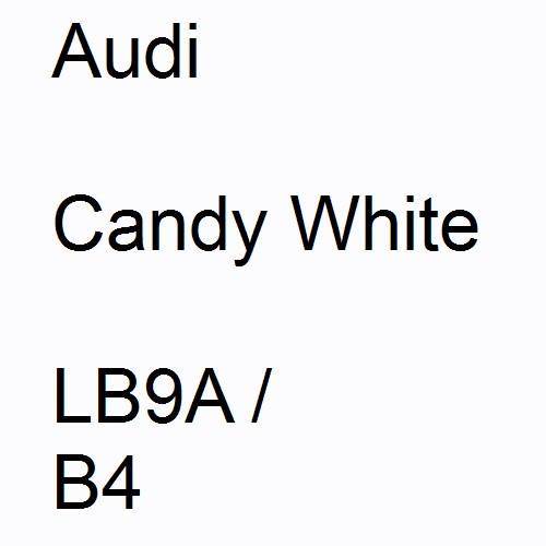 Audi, Candy White, LB9A / B4.